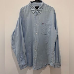 Vintage Ralph Lauren Jeans Co. Mens Button Down Shirt Large RL Flag Logo